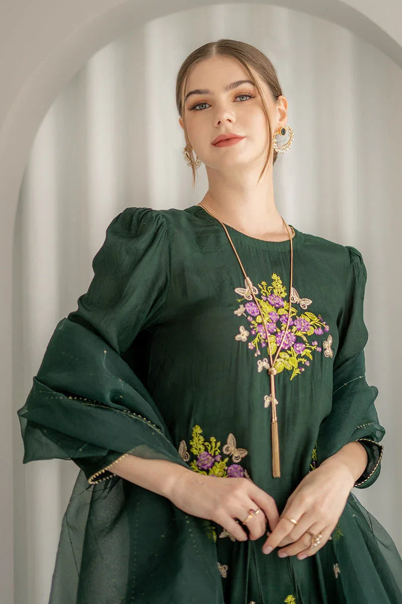 Ego | Diva Premium | EMERALD 3 PIECE - Aqsa Fabrics
