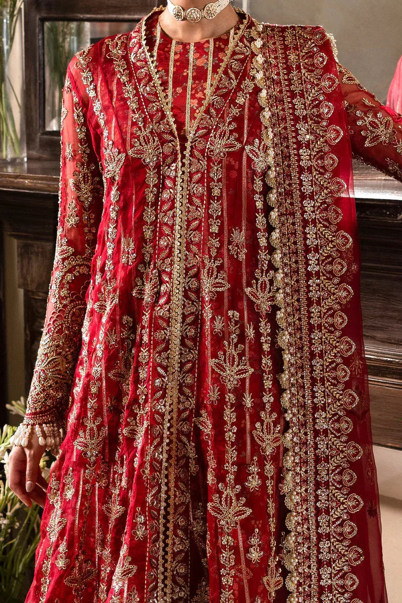 Afrozeh | Dastangoi 25 | Tearose - Aqsa Fabrics