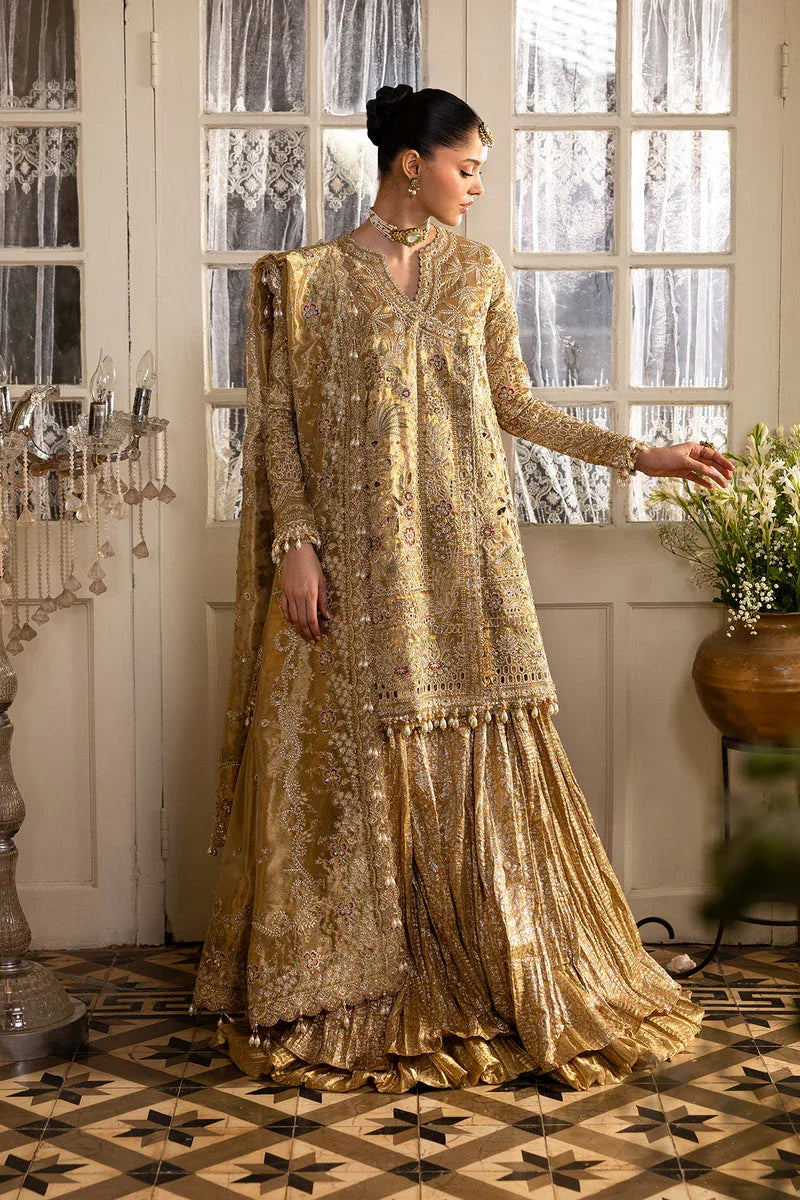 Afrozeh | Dastangoi 25 | Goldveil - Aqsa Fabrics