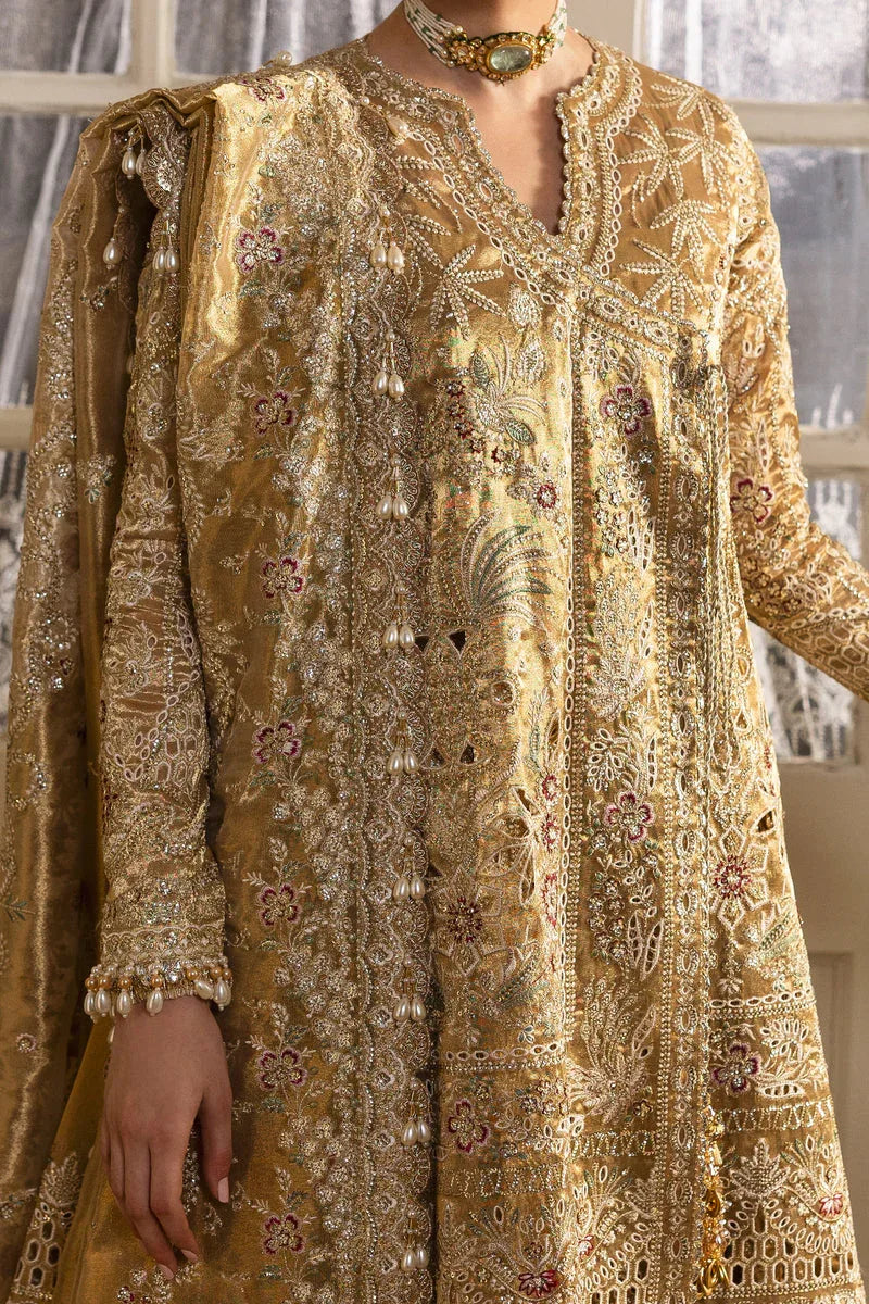 Afrozeh | Dastangoi 25 | Goldveil - Aqsa Fabrics