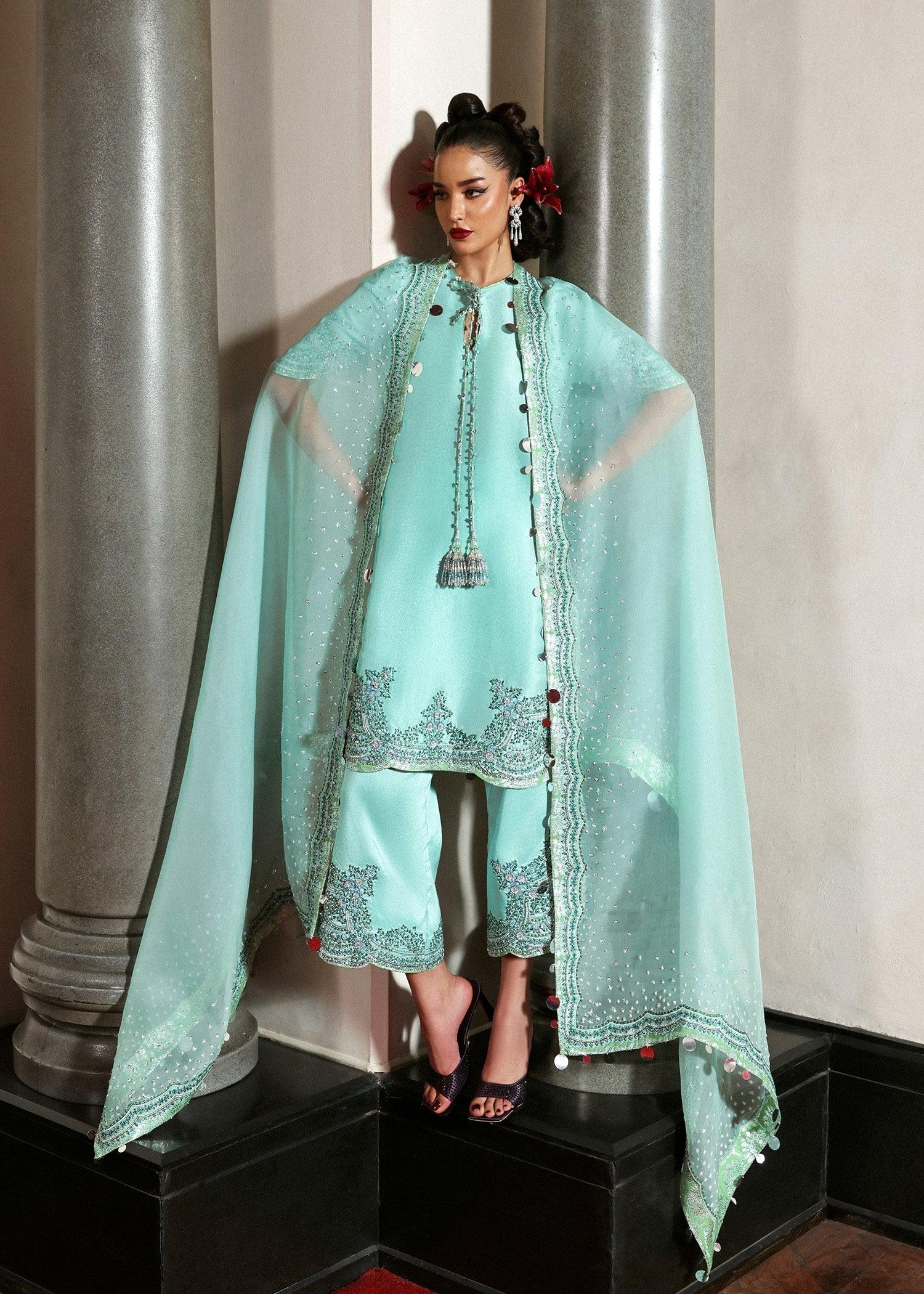 Hussain Rehar I The Scent Luxury Pret 25 I Mynt - Aqsa Fabrics