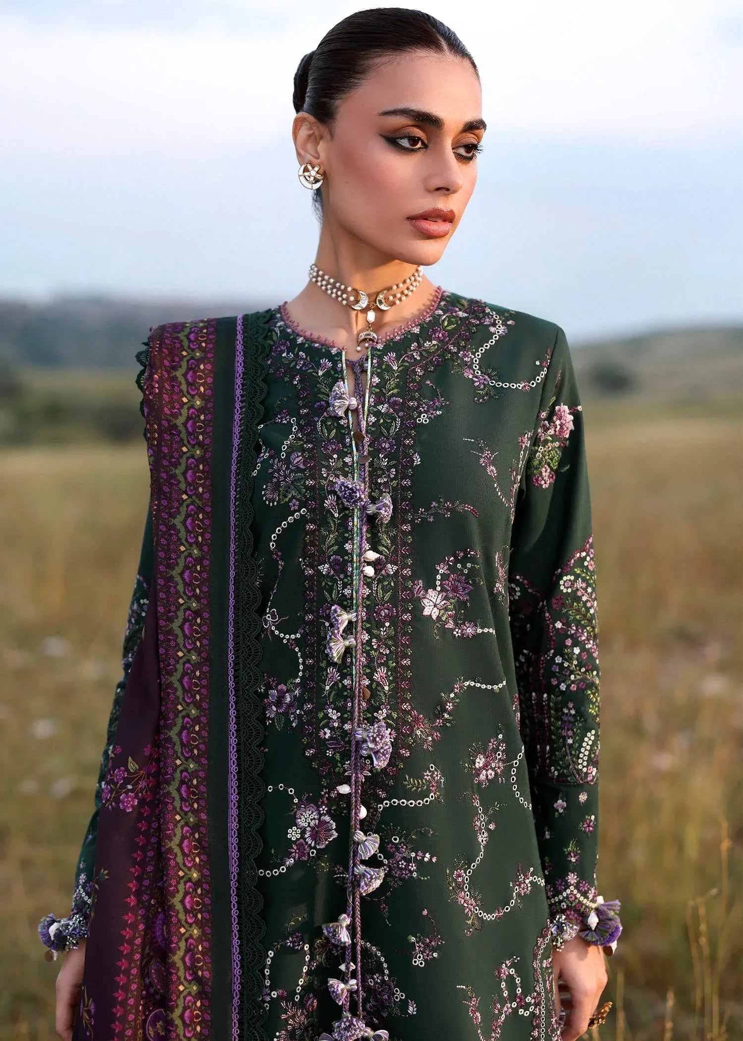 Hussain Rehar | Khaddar 25 | Gulbasi - Aqsa Fabrics