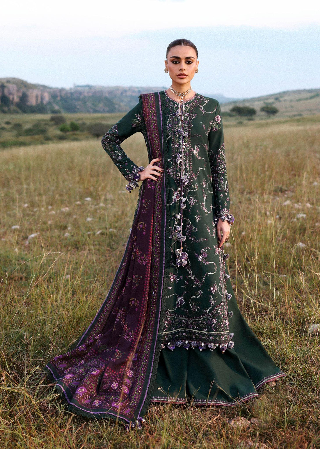 Hussain Rehar | Khaddar 25 | Gulbasi - Aqsa Fabrics