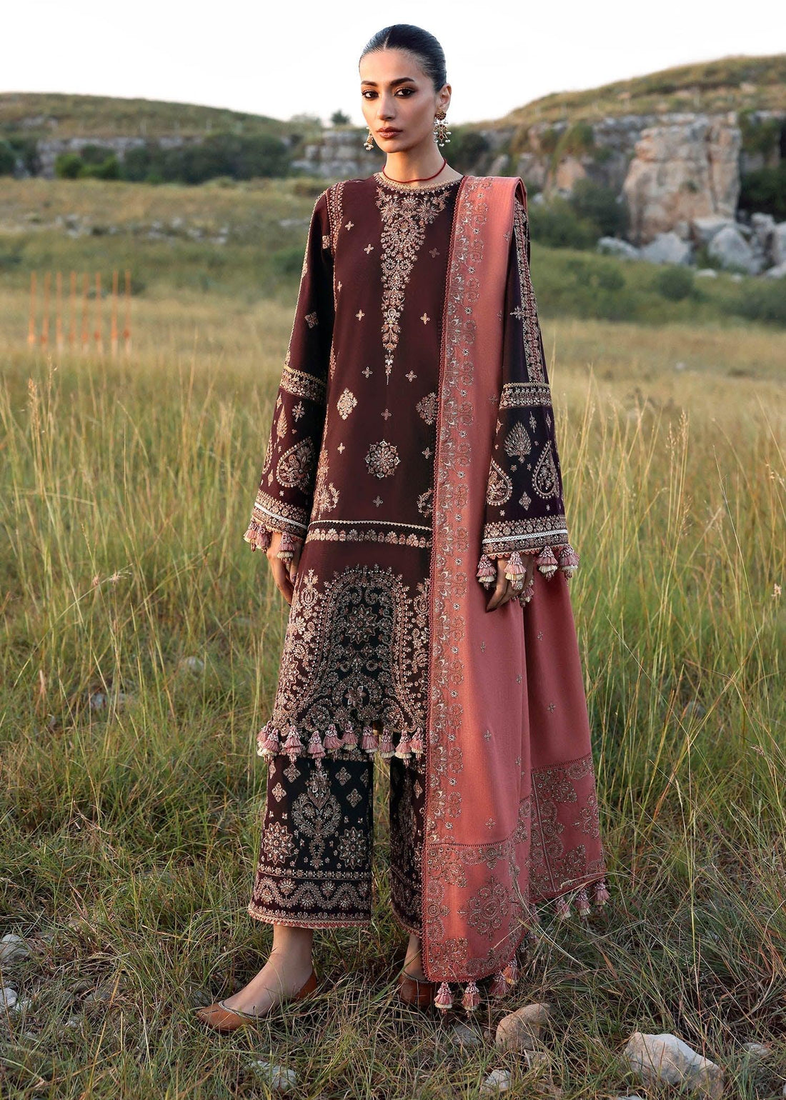 Hussain Rehar | Khaddar 25 | Nazneen - Aqsa Fabrics