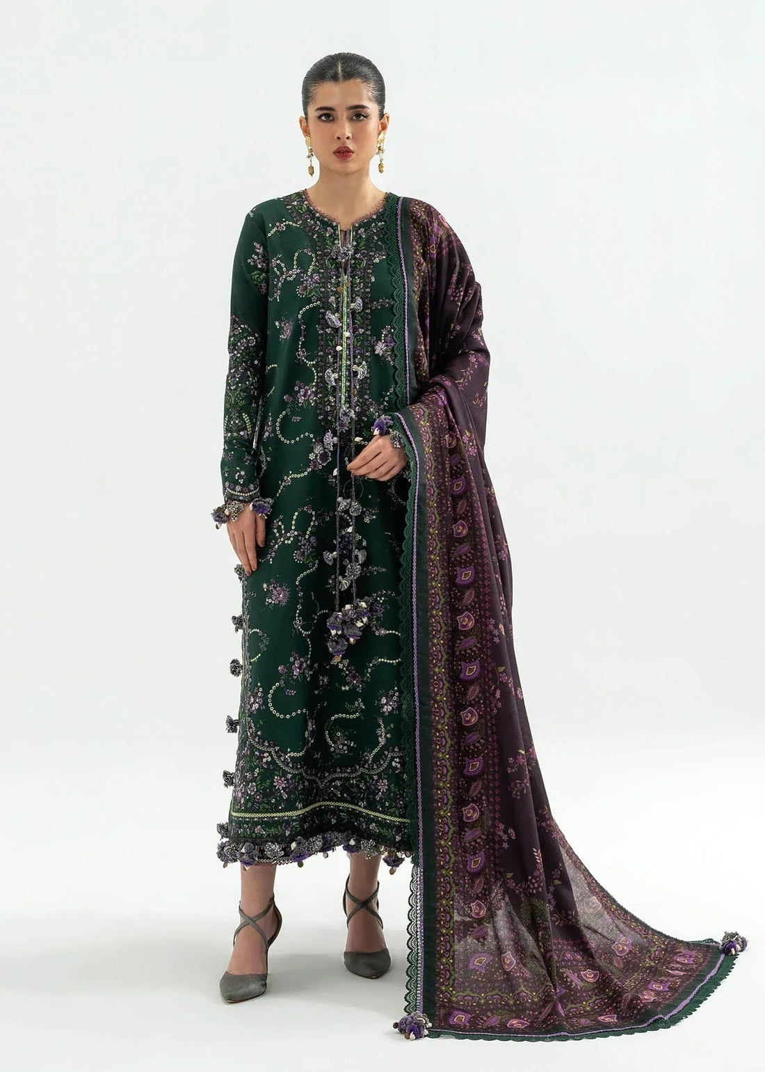Hussain Rehar | Khaddar 25 | Gulbasi - Aqsa Fabrics