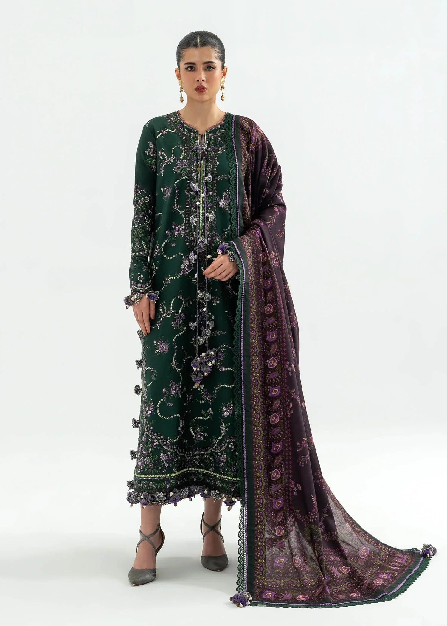 Hussain Rehar | Khaddar 25 | Gulbasi - Aqsa Fabrics
