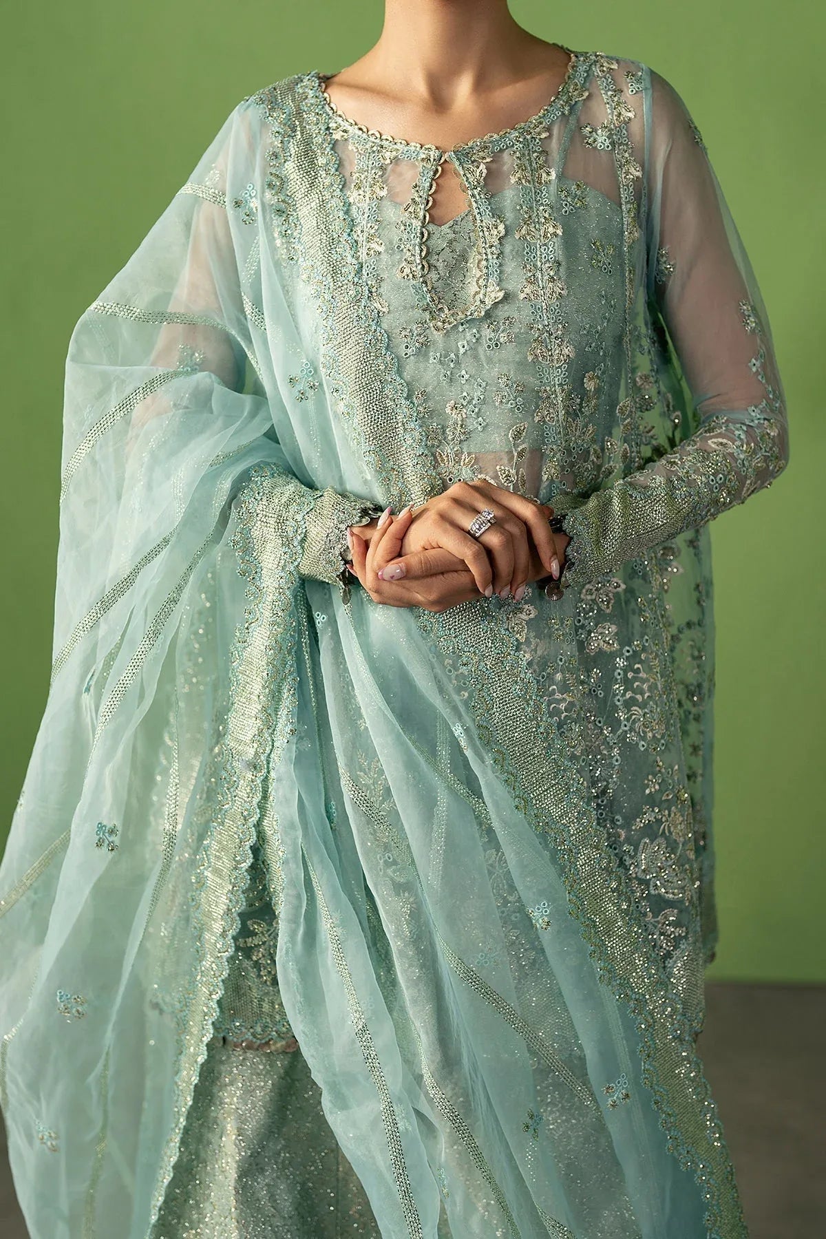 Ayzel | Pehli Nazar 25 | Zarbaaf - Aqsa Fabrics