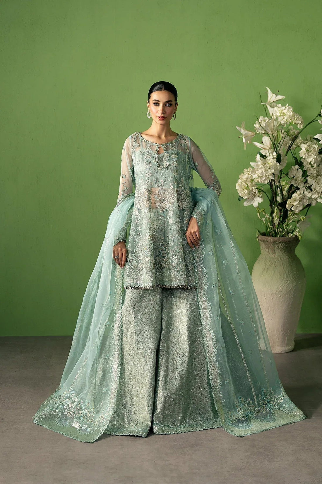 Ayzel | Pehli Nazar 25 | Zarbaaf - Aqsa Fabrics