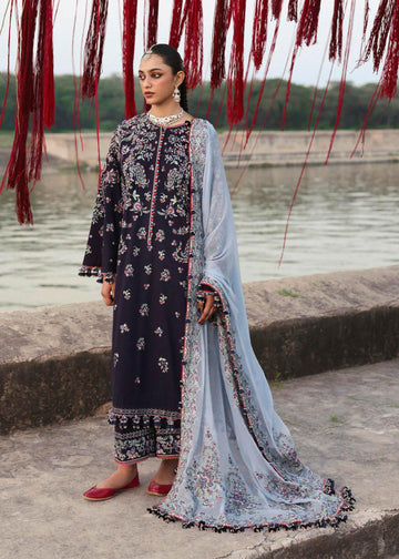 Hussain Rehar | Karandi 25 | Rouge - Aqsa Fabrics