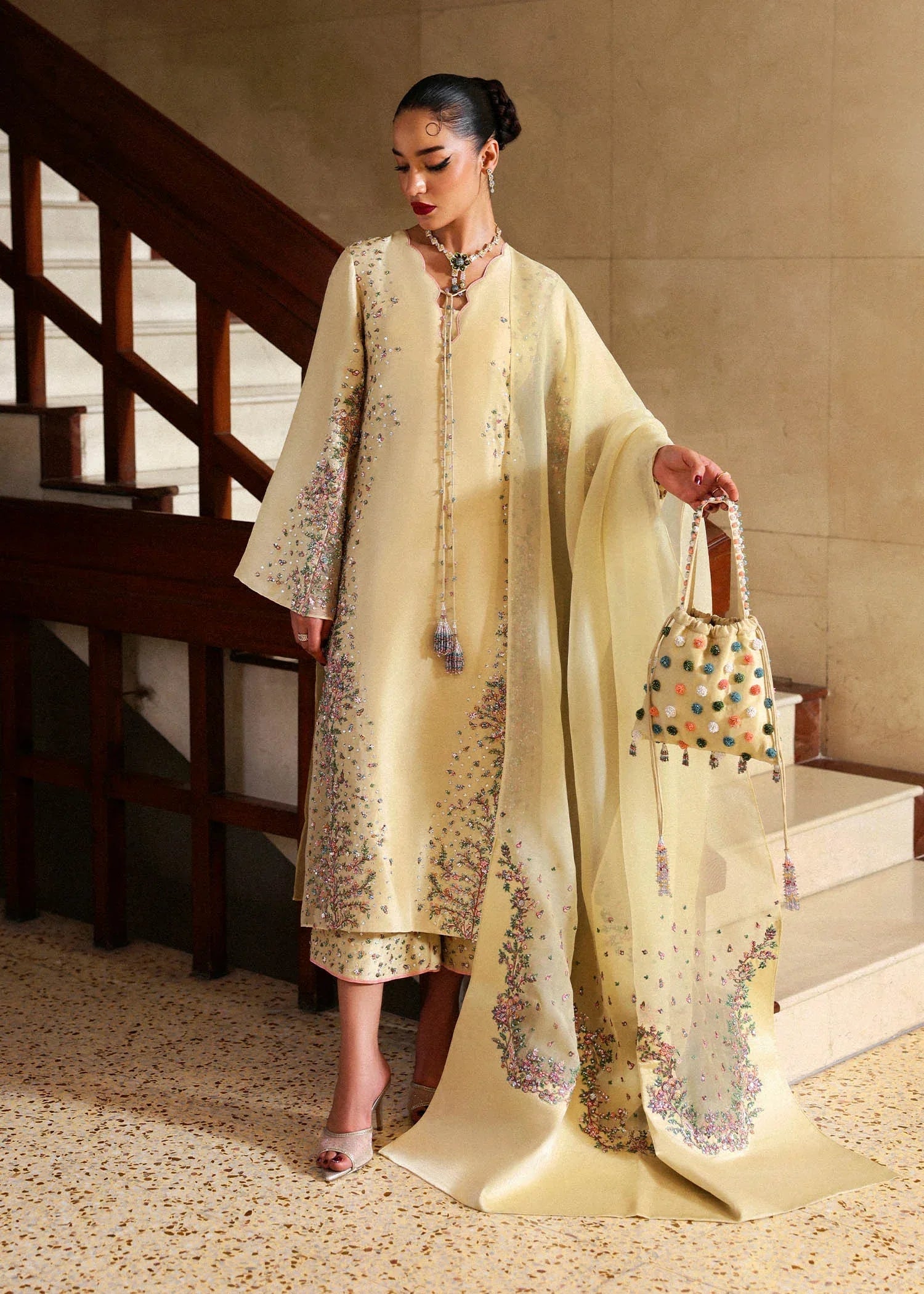Hussain Rehar I The Scent Luxury Pret 25 I Ciel - Aqsa Fabrics
