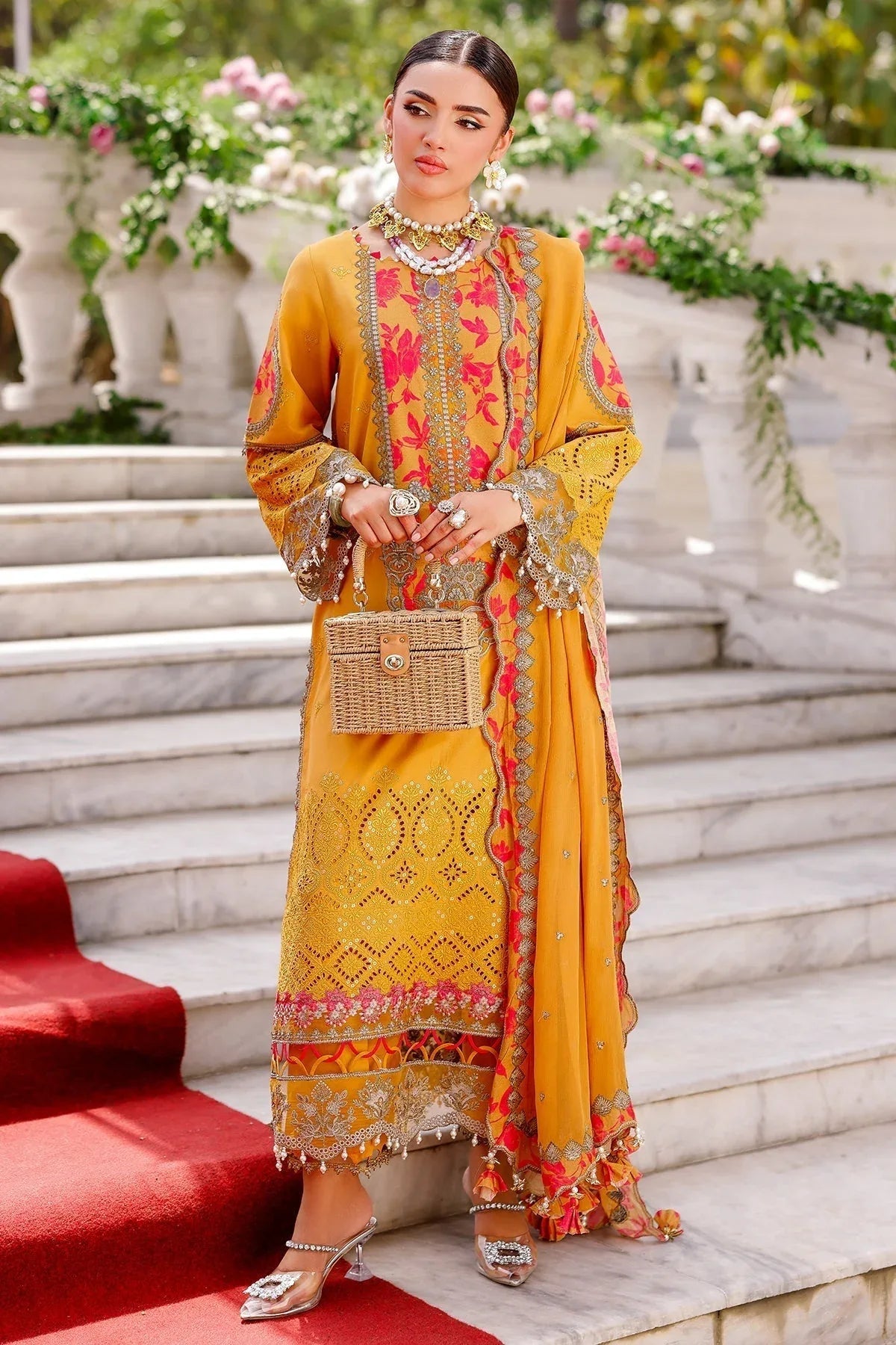 Charizma | Naranji Lawn 25 | CT5-13 - Aqsa Fabrics
