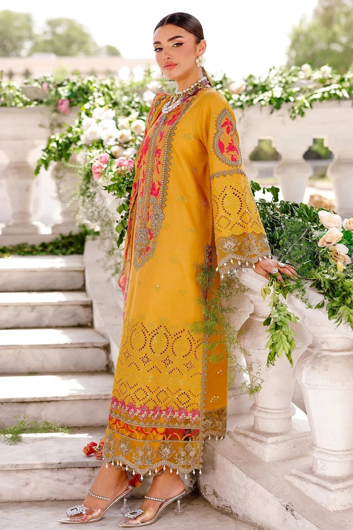 Charizma | Naranji Lawn 25 | CT5-13 - Aqsa Fabrics