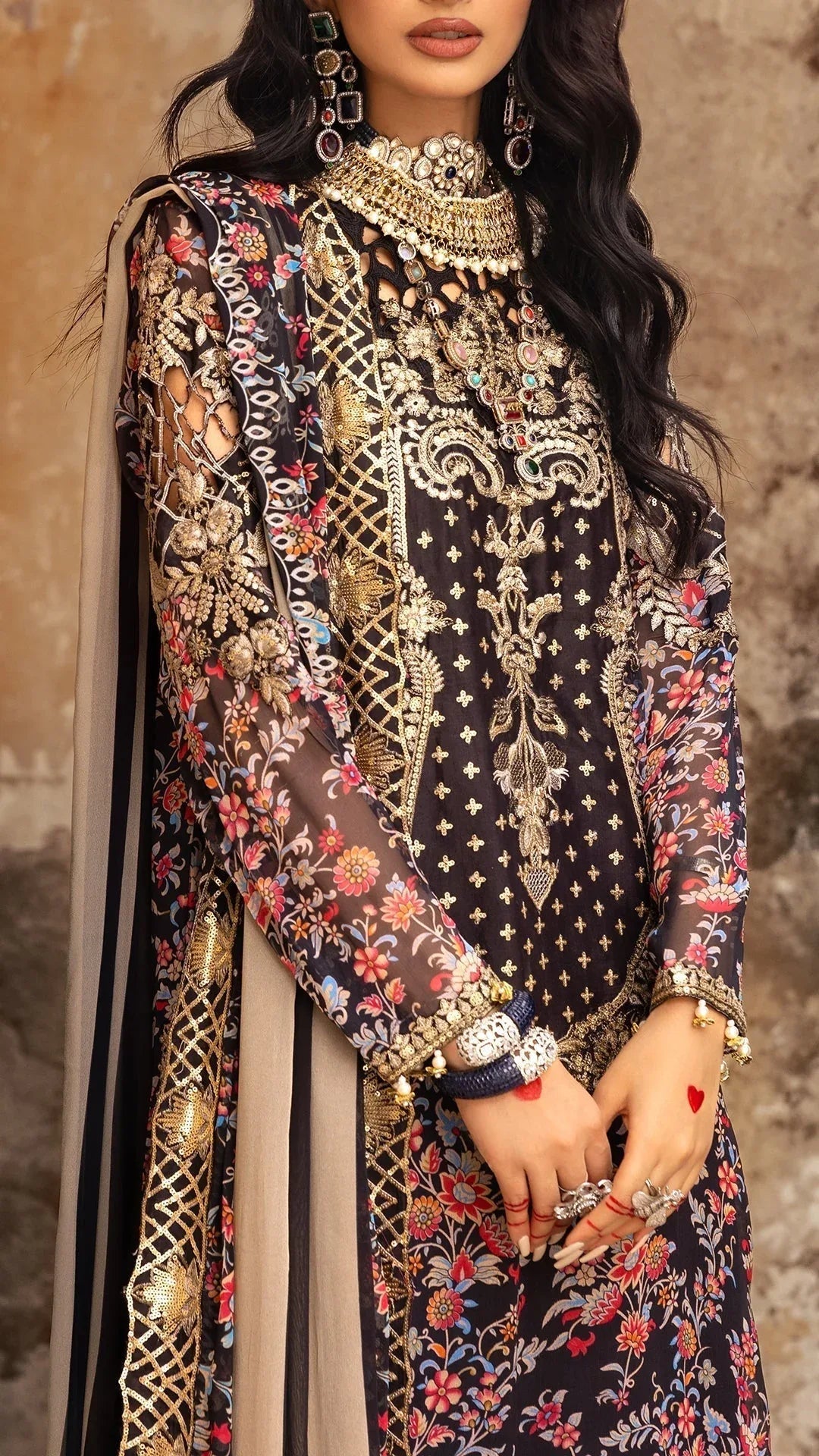 Charizma | Vasl Chiffon Collection | VSL25-09 - Aqsa Fabrics