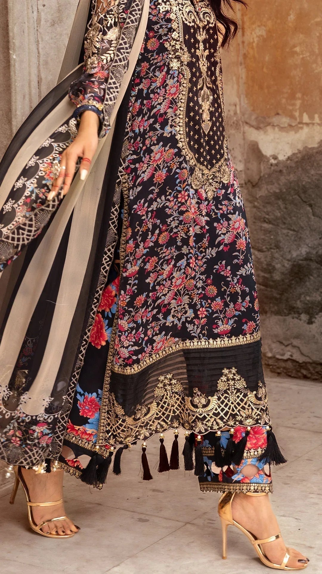 Charizma | Vasl Chiffon Collection | VSL25-09 - Aqsa Fabrics