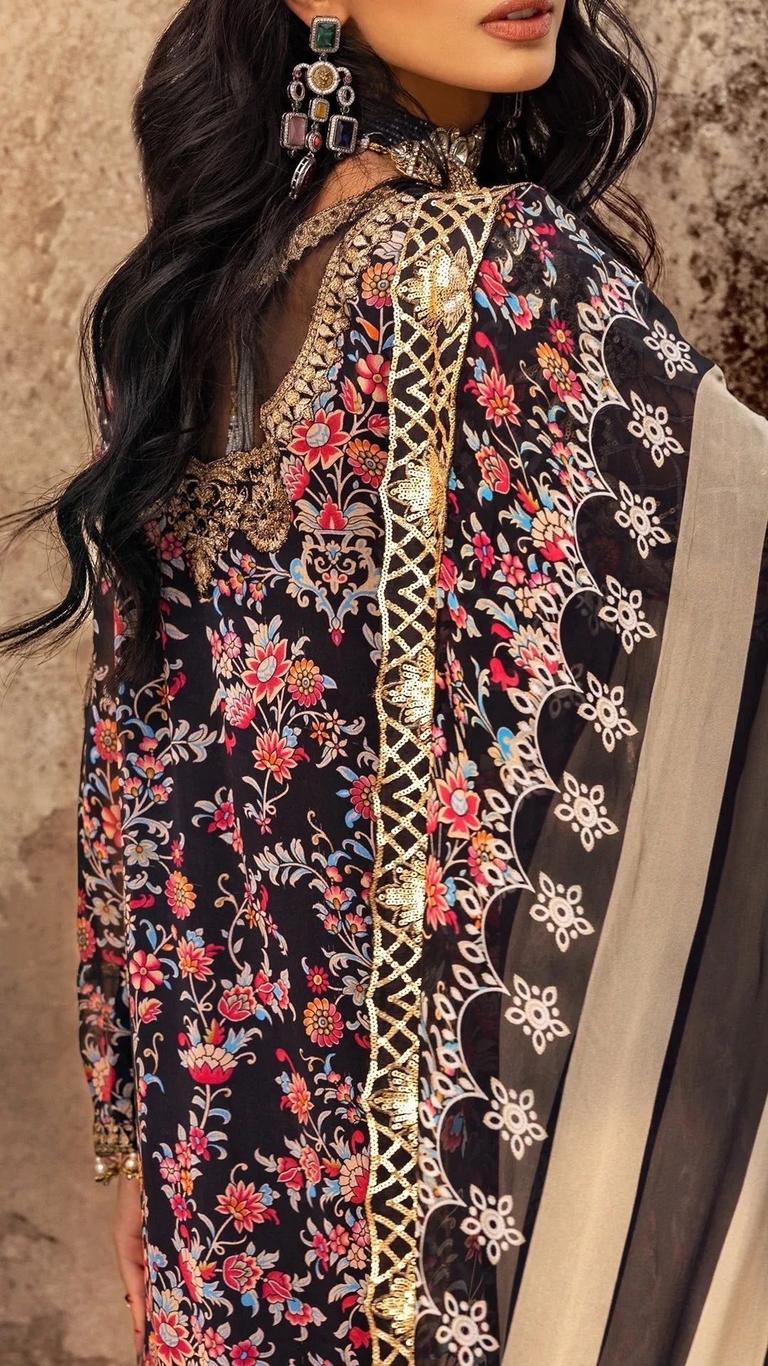 Charizma | Vasl Chiffon Collection | VSL25-09 - Aqsa Fabrics