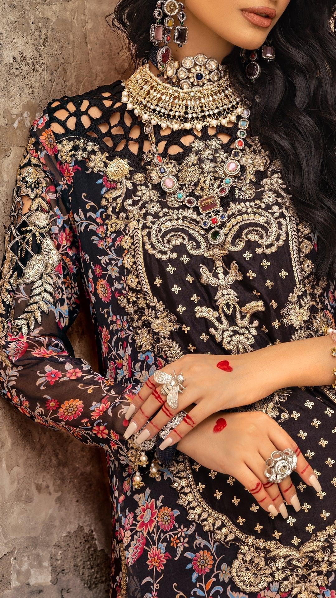 Charizma | Vasl Chiffon Collection | VSL25-09 - Aqsa Fabrics