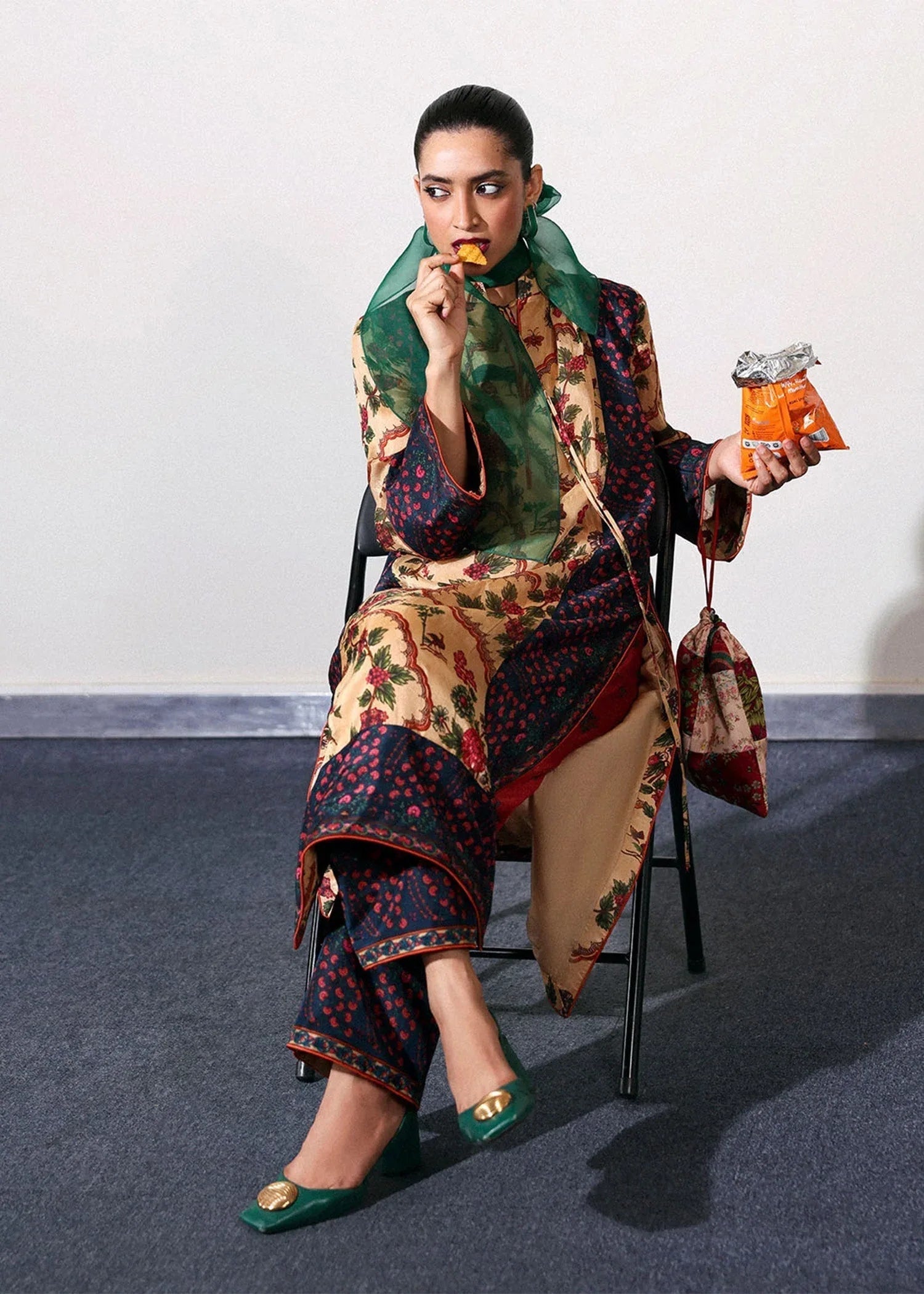 Hussain Rehar | Pay Day | Mocha - Aqsa Fabrics