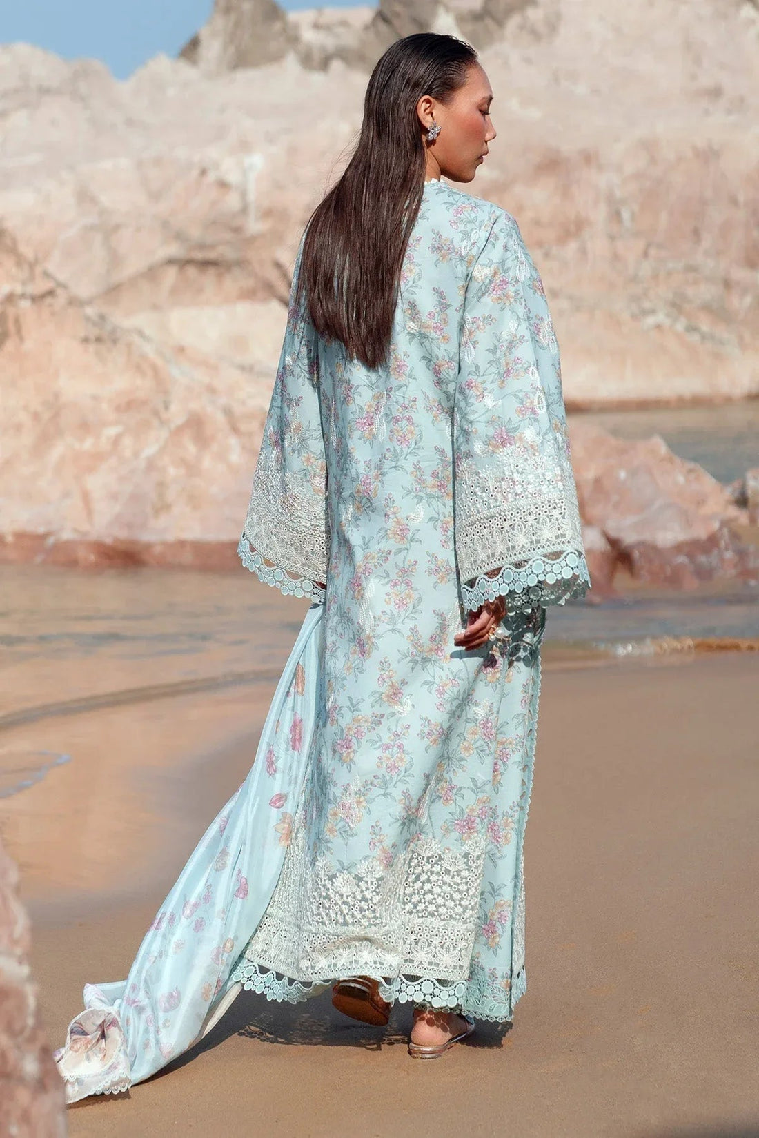Afrozeh | Summer Together 25 | Aquamarine - Aqsa Fabrics