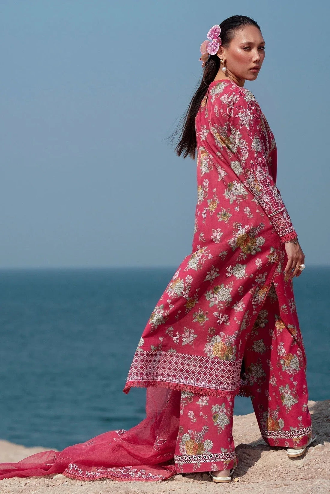 Afrozeh | Summer Together 25 | Pink Ruby - Aqsa Fabrics