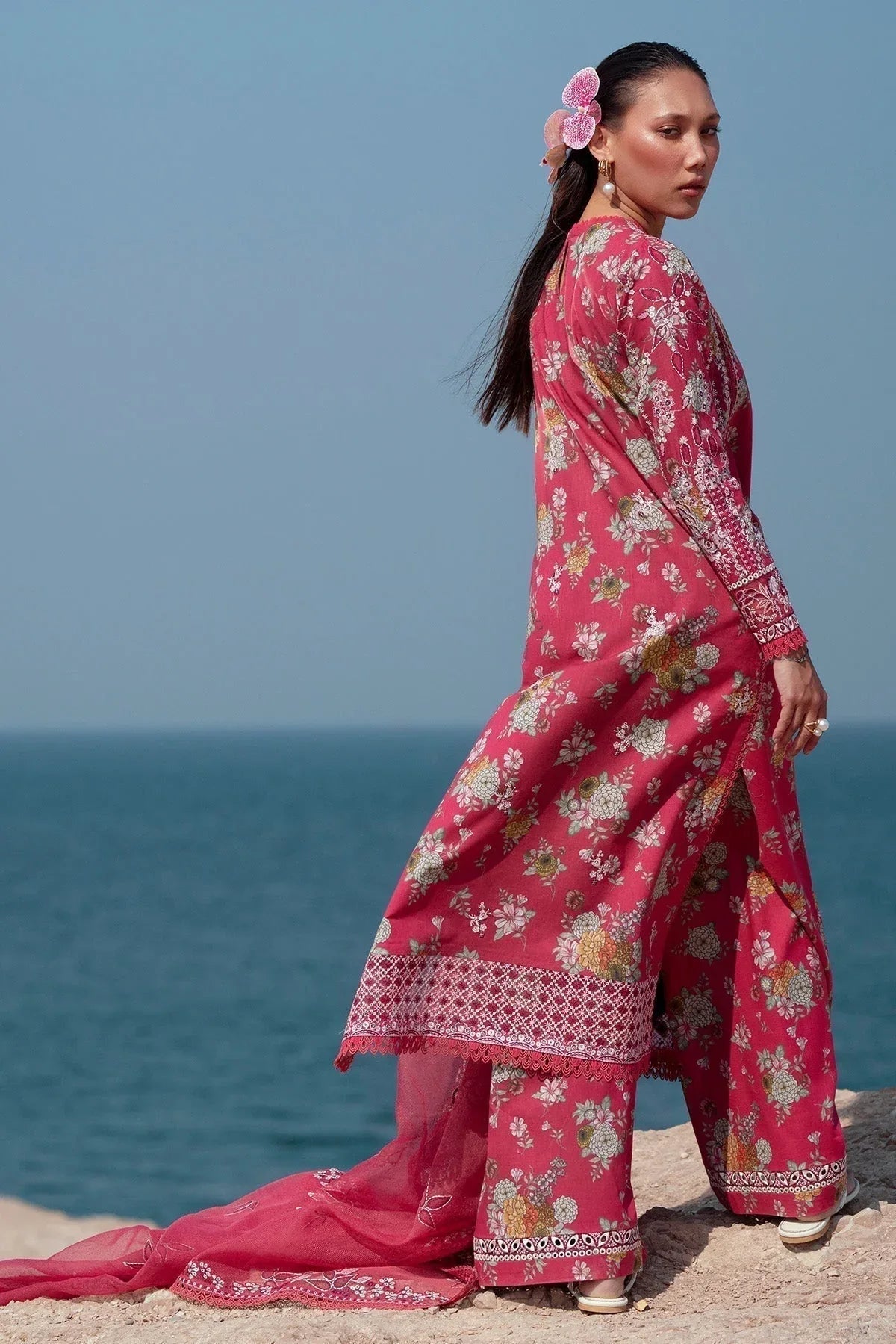 Afrozeh | Summer Together 25 | Pink Ruby - Aqsa Fabrics