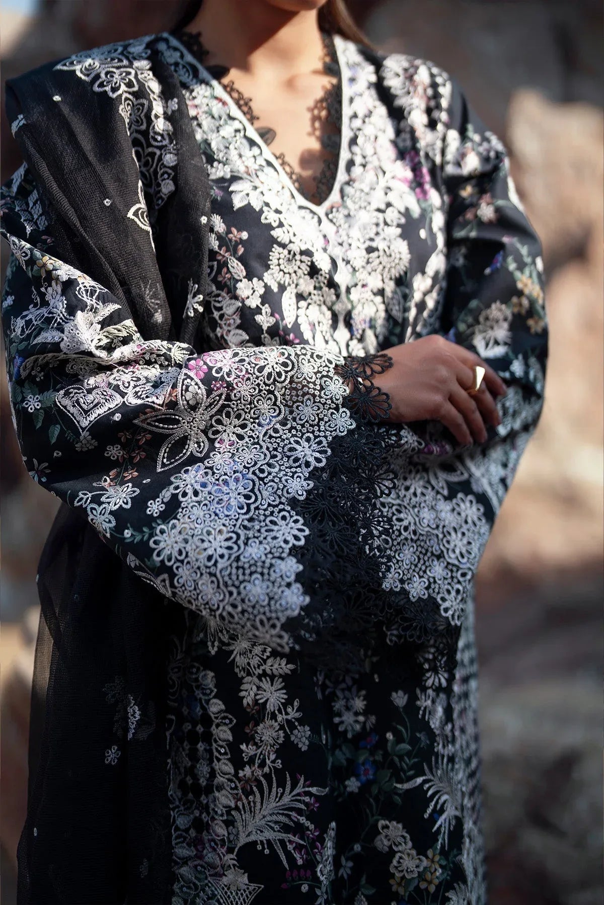 Afrozeh | Summer Together 25 | Saffron Jasper - Aqsa Fabrics