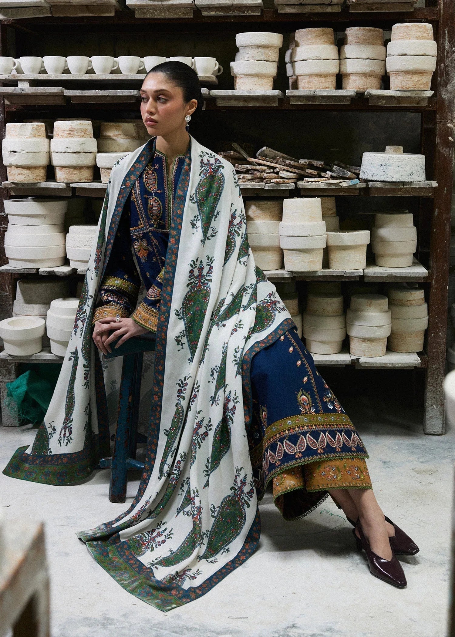 Hussain Rehar | Khaddar Pret 25 | AFSANAH - Aqsa Fabrics