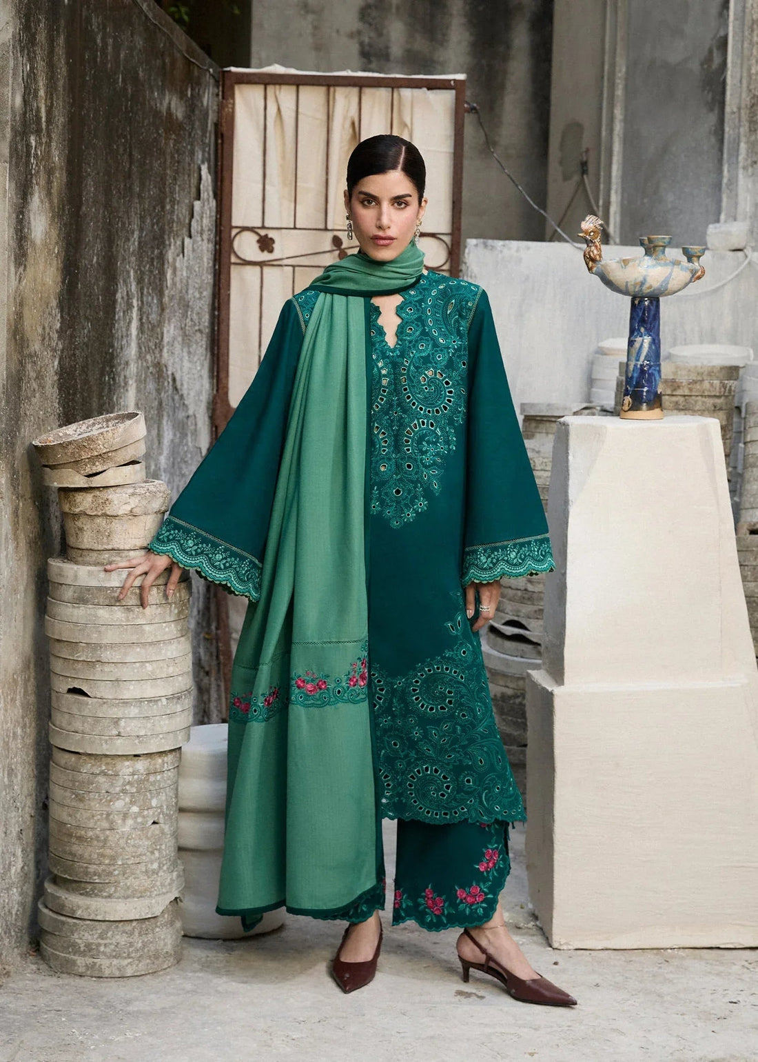 Hussain Rehar | Khaddar Pret 25 |JHEEL - Aqsa Fabrics