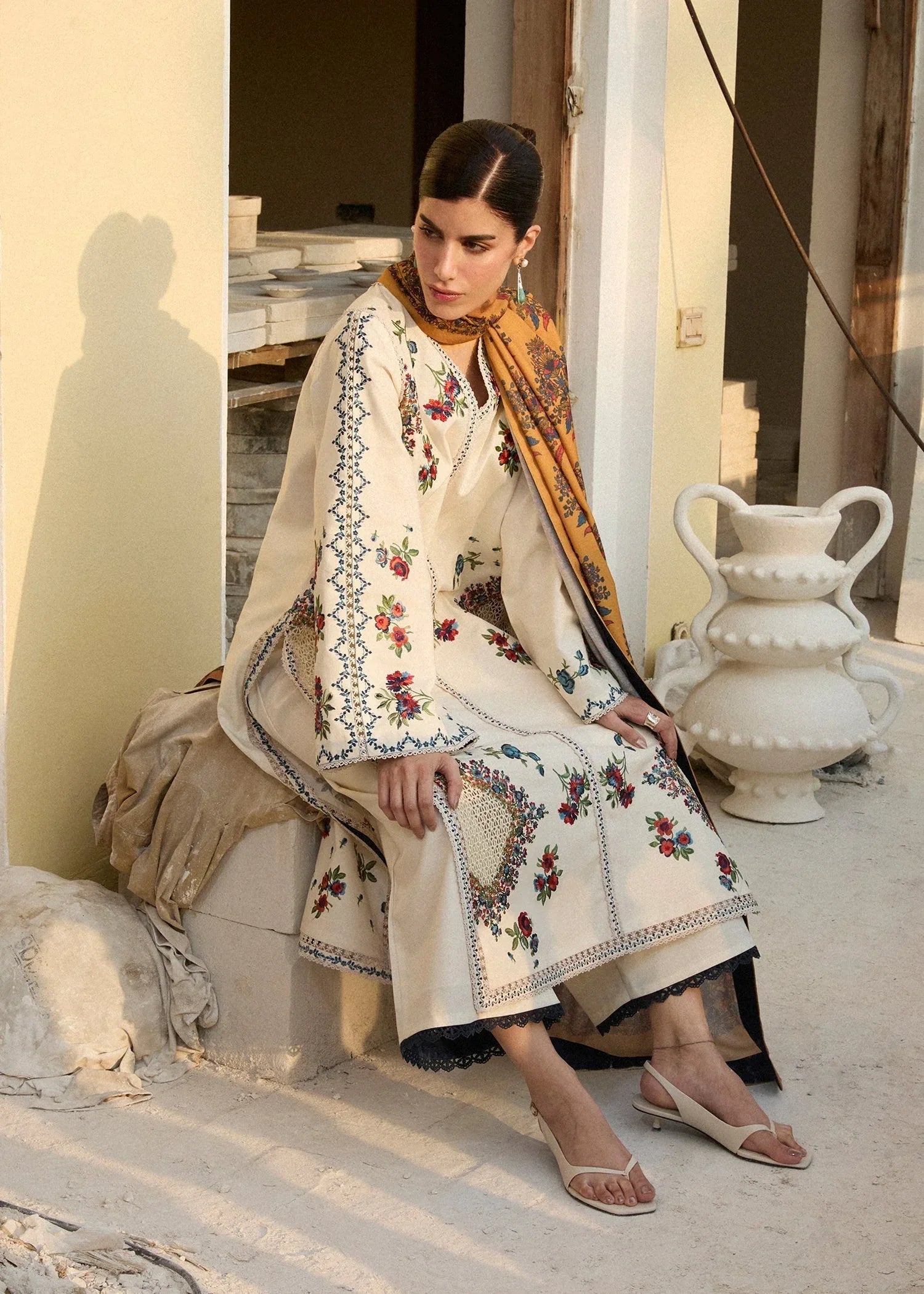 Hussain Rehar | Khaddar Pret 25 | LAYLA - Aqsa Fabrics
