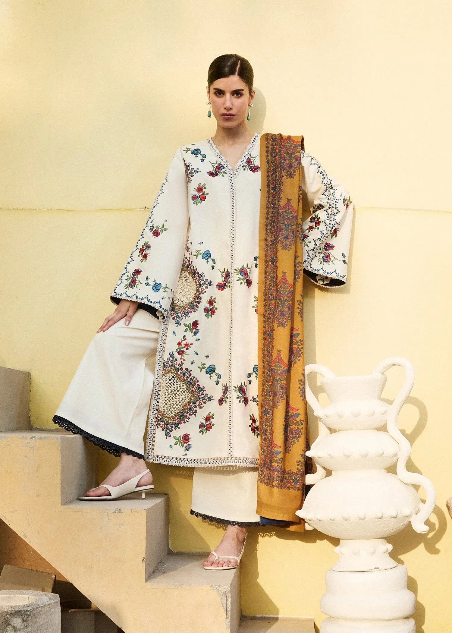 Hussain Rehar | Khaddar Pret 25 | LAYLA - Aqsa Fabrics