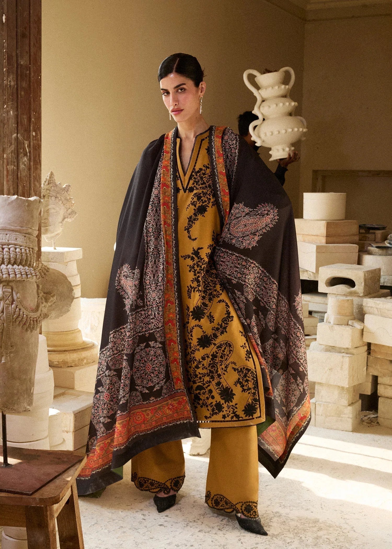 Hussain Rehar | Khaddar Pret 25 |MERI GOLD - Aqsa Fabrics