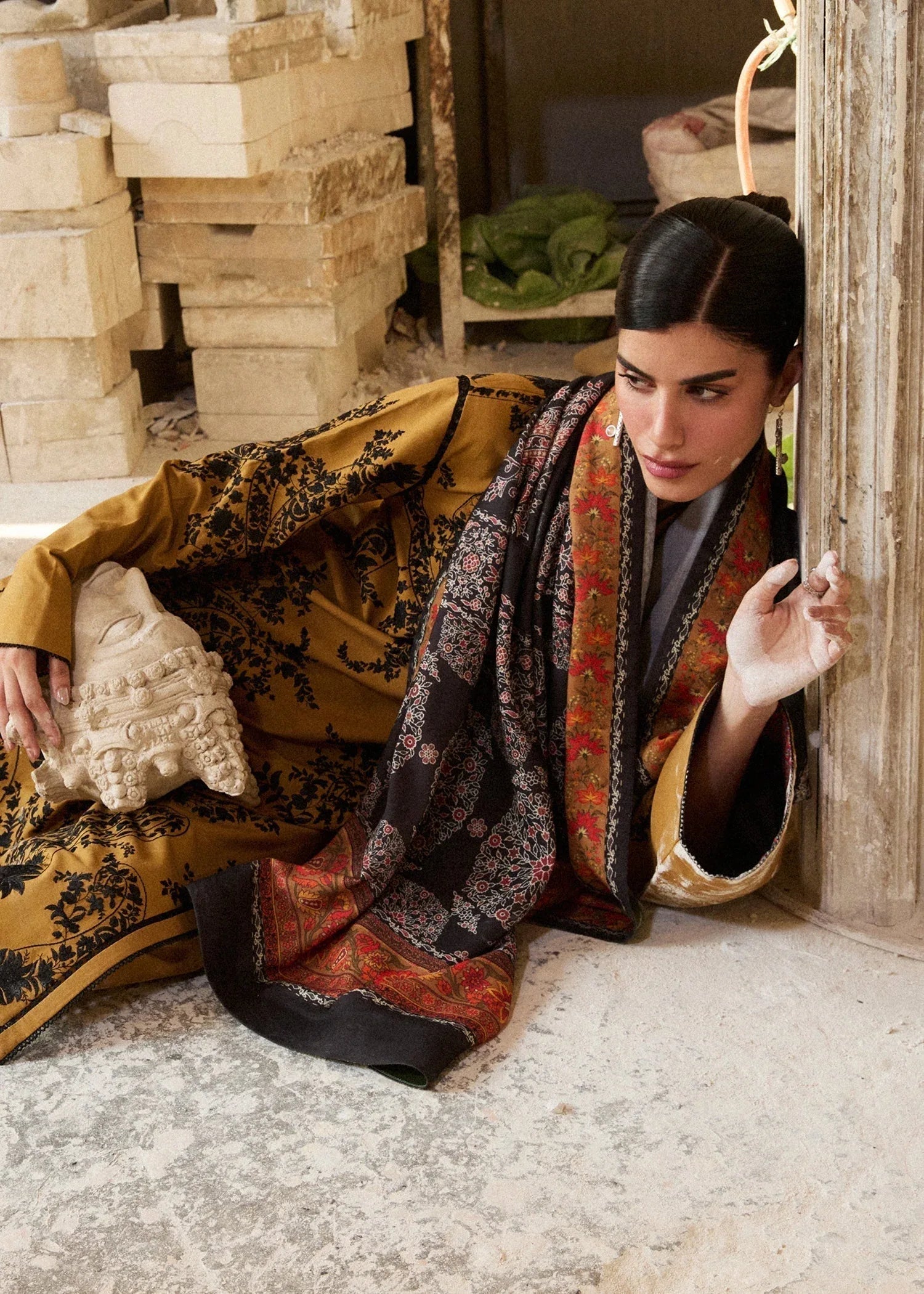 Hussain Rehar | Khaddar Pret 25 |MERI GOLD - Aqsa Fabrics