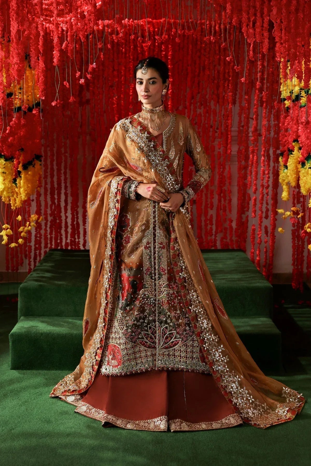 Afrozeh | Shehnai Wedding Formals 25 | Poshna - Aqsa Fabrics