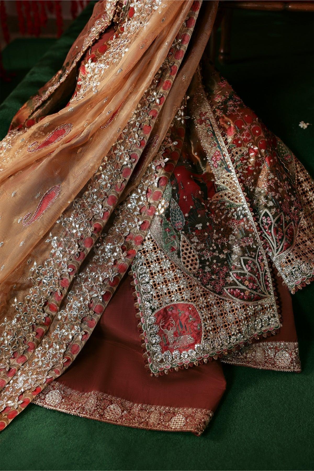 Afrozeh | Shehnai Wedding Formals 25 | Poshna - Aqsa Fabrics