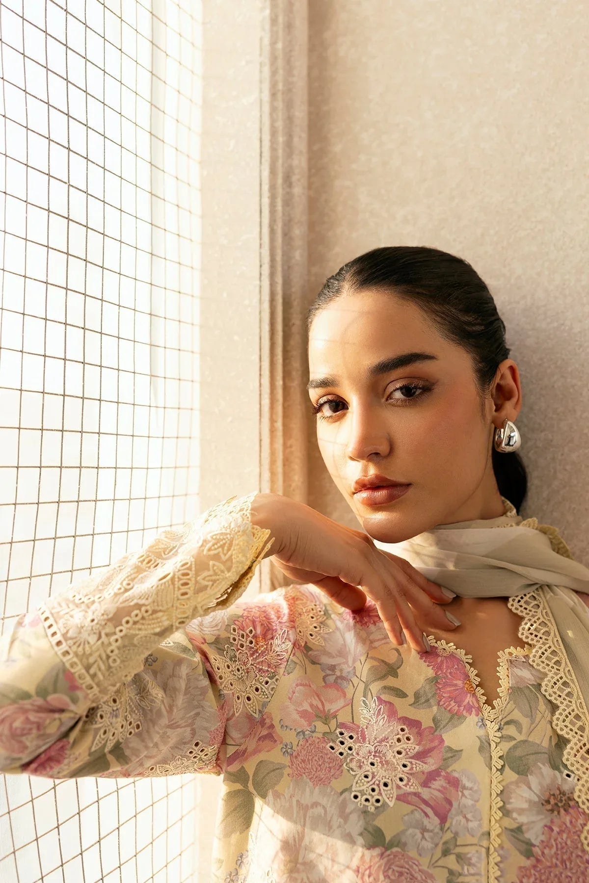 Afrozeh | Day Break | Glow Streaked - Aqsa Fabrics