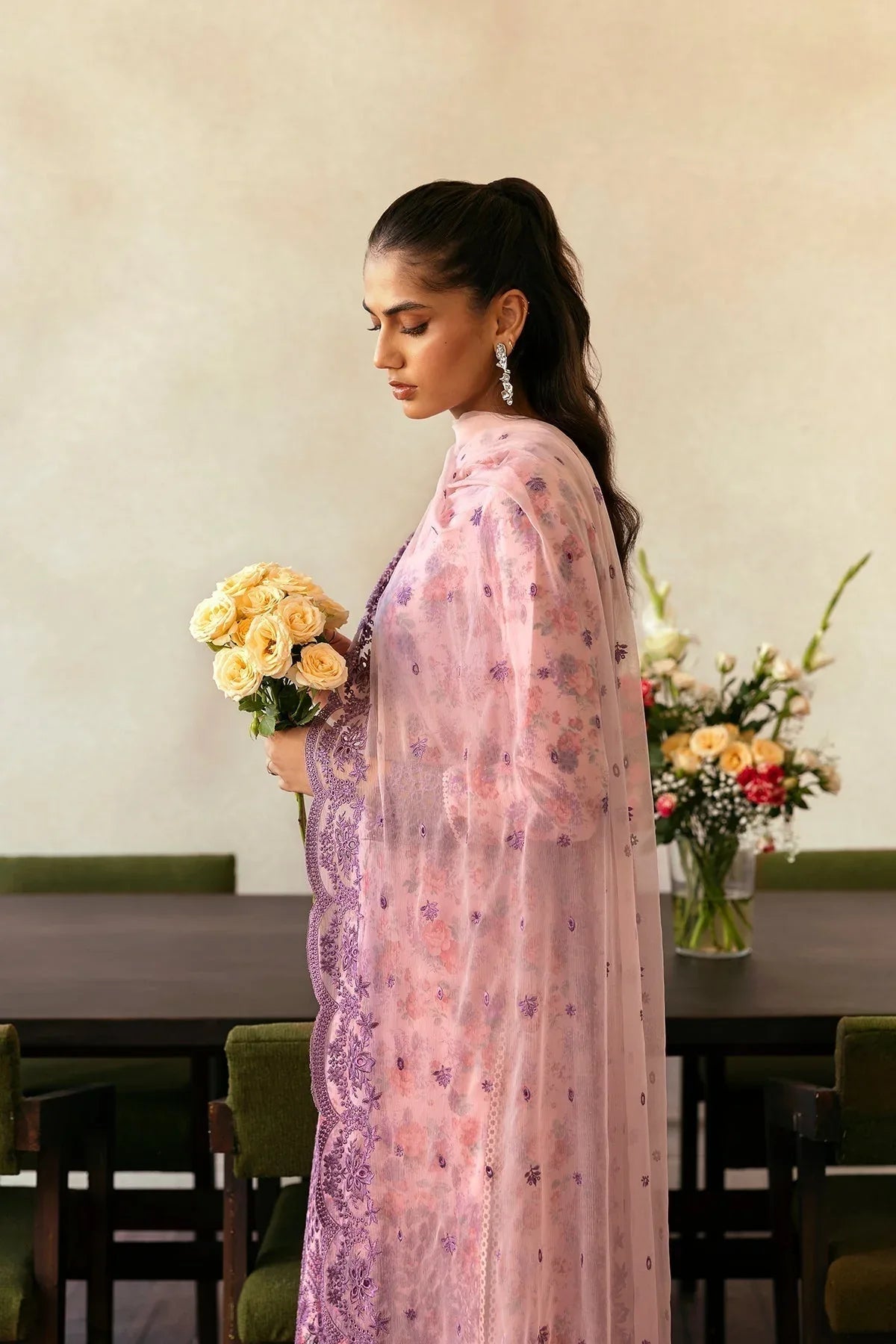 Afrozeh | Day Break | Dusk Laced - Aqsa Fabrics