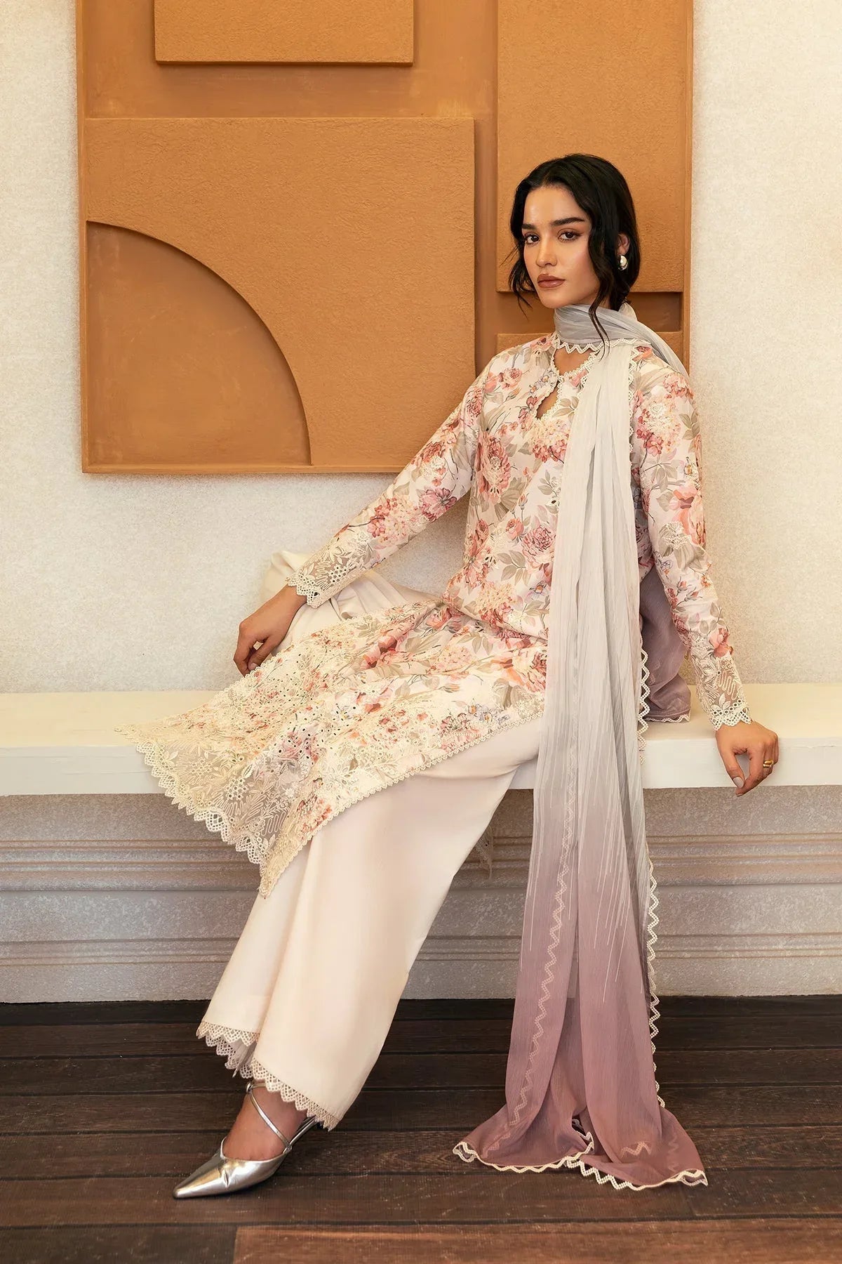 Afrozeh | Day Break | Horizon Faded - Aqsa Fabrics