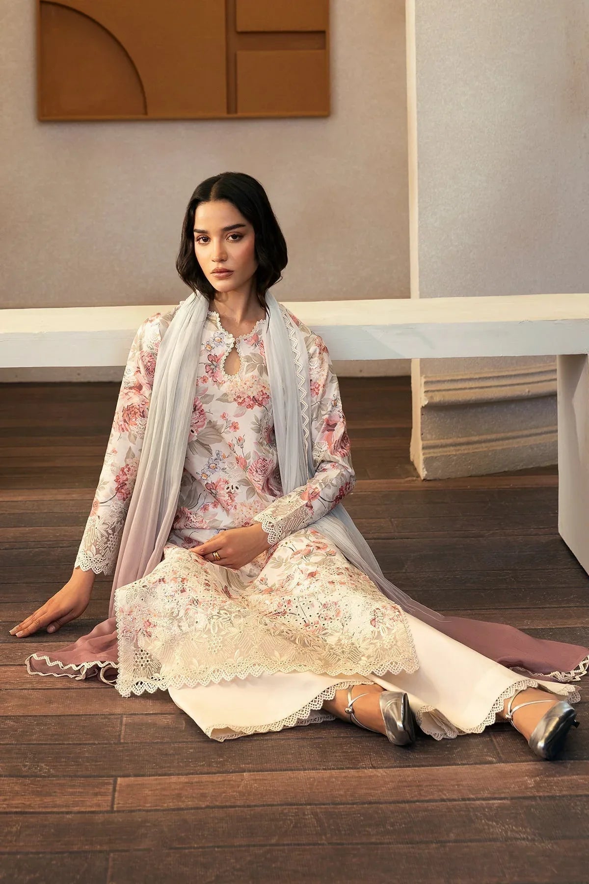 Afrozeh | Day Break | Horizon Faded - Aqsa Fabrics
