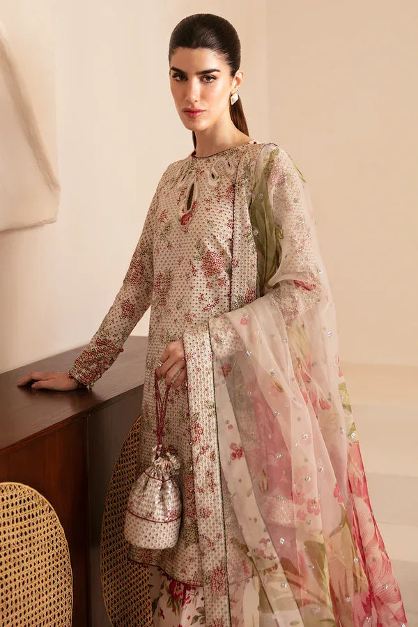 Jazmin | Formals Collection | Raw Silk UR-7034 - Aqsa Fabrics