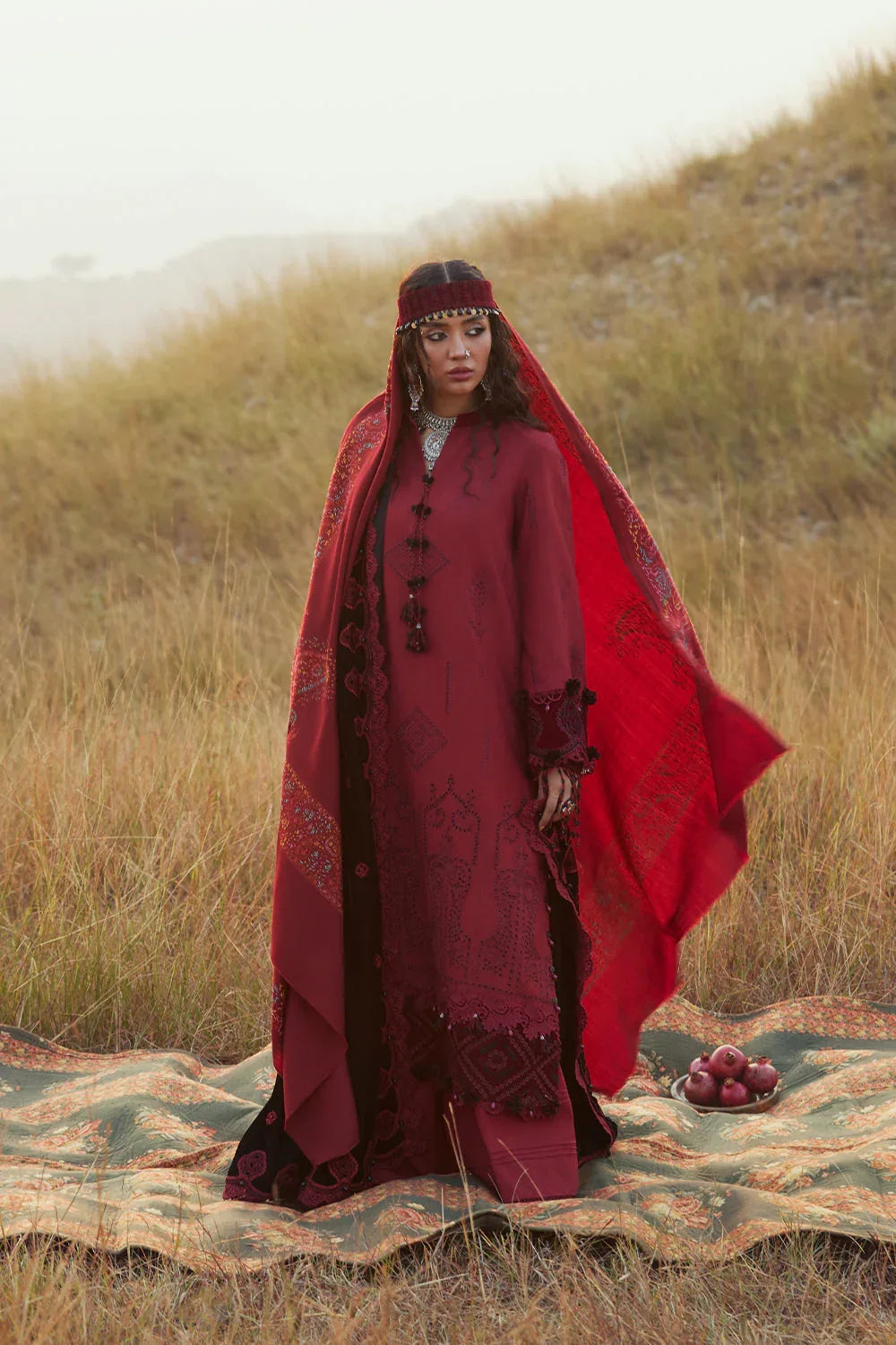 Saira Rizwan | Winter Khaddar 25 | NAZNEEN-SRW25-04 - Aqsa Fabrics