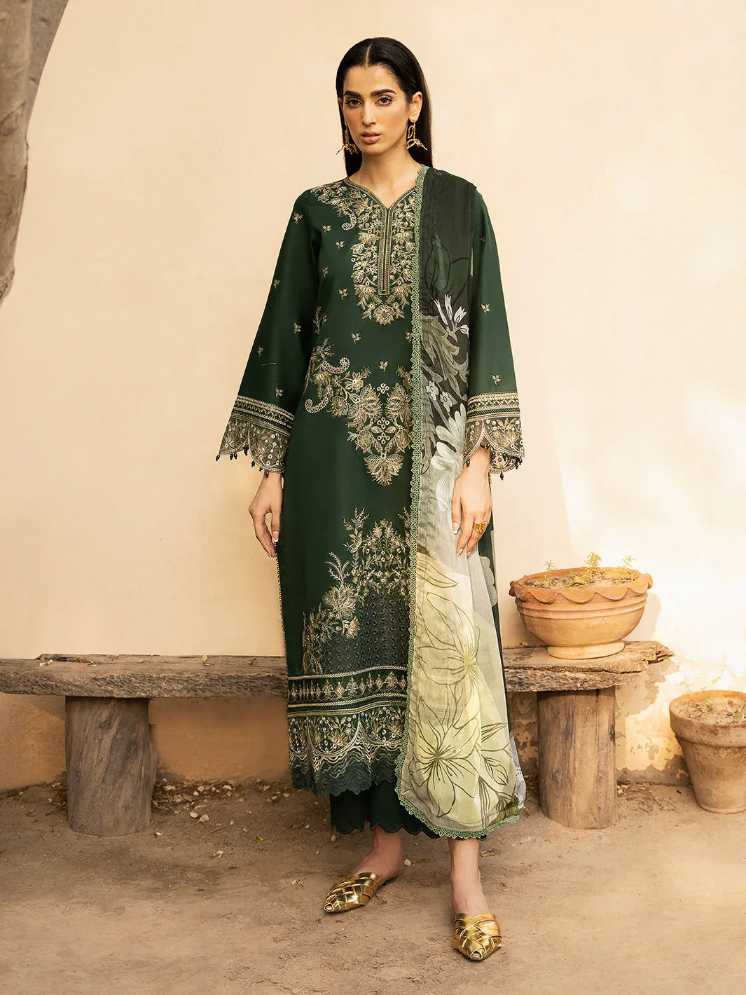 Izel | Dastak Luxury Lawn | ZAIB - Aqsa Fabrics