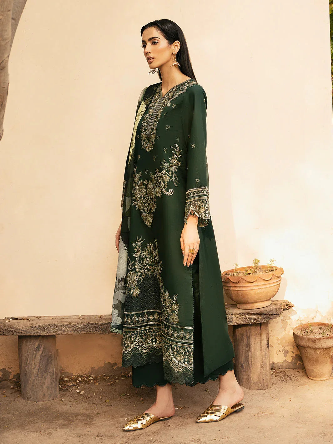 Izel | Dastak Luxury Lawn | ZAIB - Aqsa Fabrics