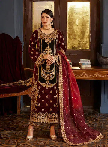 Zainab Chottani | Luxury Velvet Collection 23 | Ziba - Aqsa Fabrics