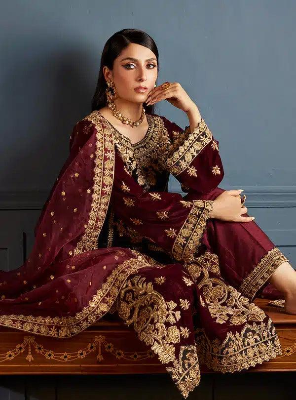 Zainab Chottani | Luxury Velvet Collection 23 | Ziba - Aqsa Fabrics