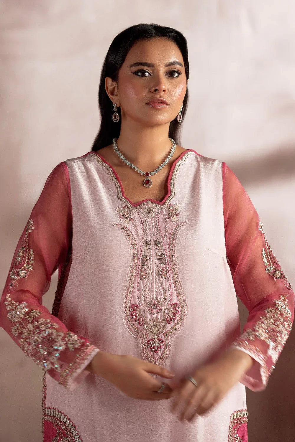 Maryum N Maria | Luna Formals | ZARI - Aqsa Fabrics